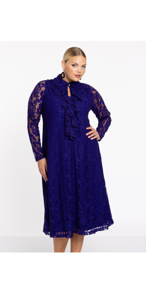 Yoek | Kleid A-Linie Volants LACE