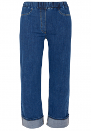 Jeans 4 pocket turn-up - indigo