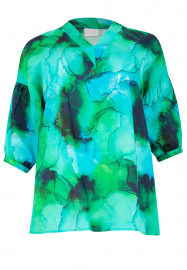 Tunic V-neck ACQUA - green 