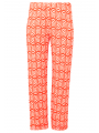 Trousers plisse SWIRL - red 