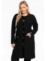 Cardigan buttons RIB - black 