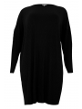 Tunic square DOLCE PLISSE - black 